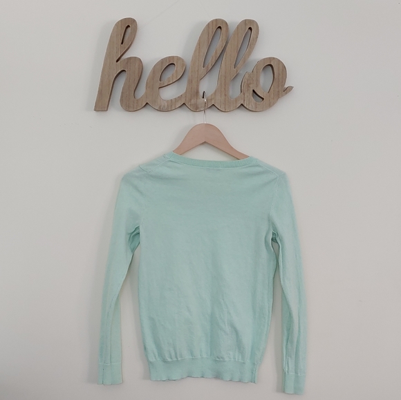 Seafoam GAP Cotton/Silk Sweater (S) - Picture 2 of 4